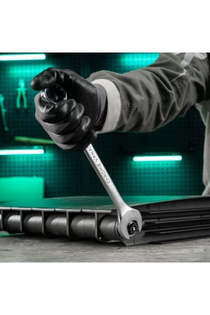 Ключ комбинированный, 26 мм, CrV, матовый хром Stels