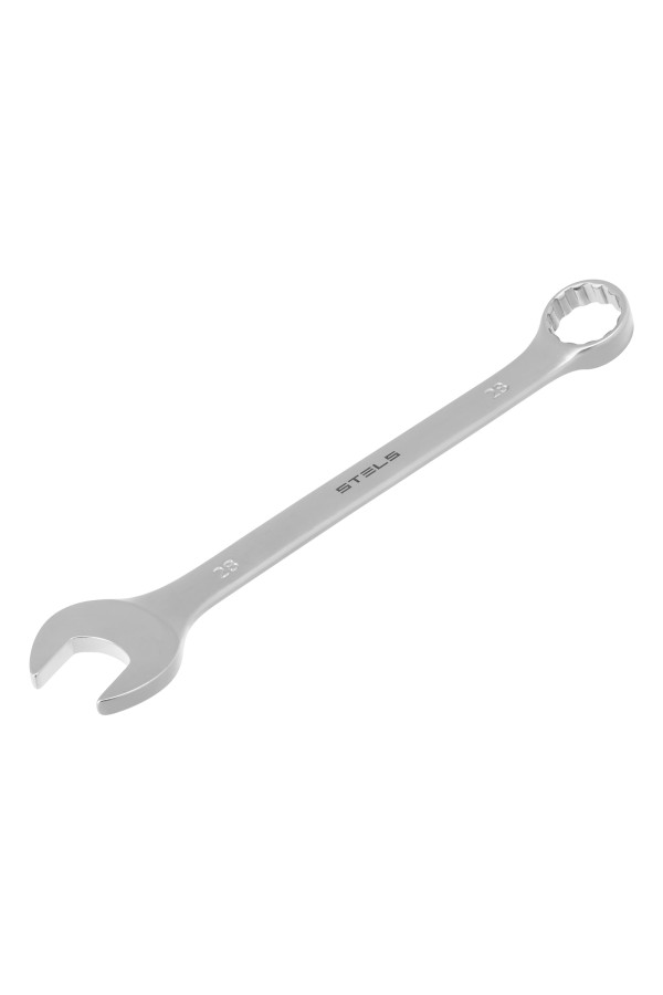 Ключ комбинированный, 28 мм, CrV, матовый хром Stels