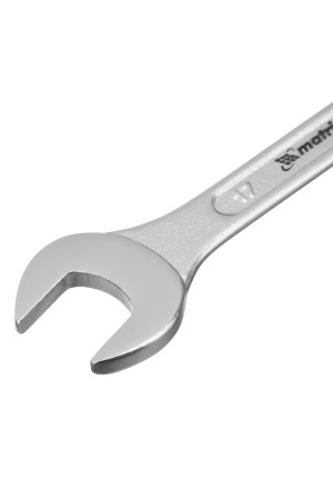 Набор ключей рожковых, 6-17 мм, 6 шт, CrV, хромированные Matrix