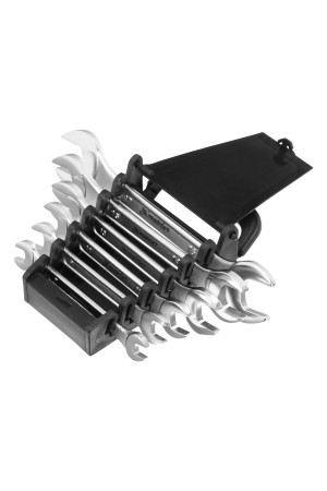 Набор ключей рожковых, 6-17 мм, 6 шт, CrV, хромированные Matrix