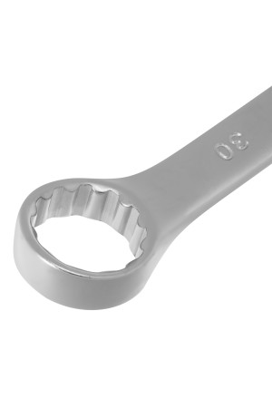 Ключ комбинированный, 30 мм, CrV, матовый хром Stels