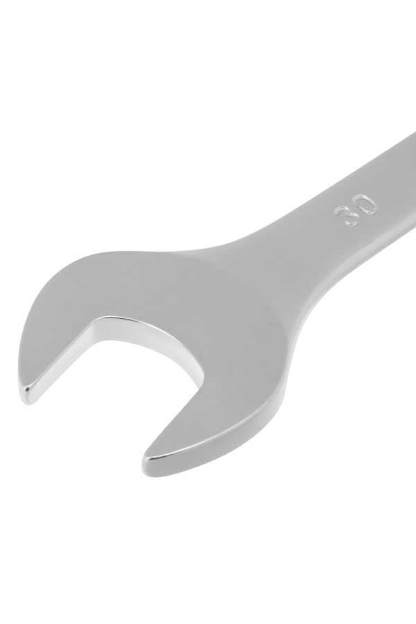 Ключ комбинированный, 30 мм, CrV, матовый хром Stels