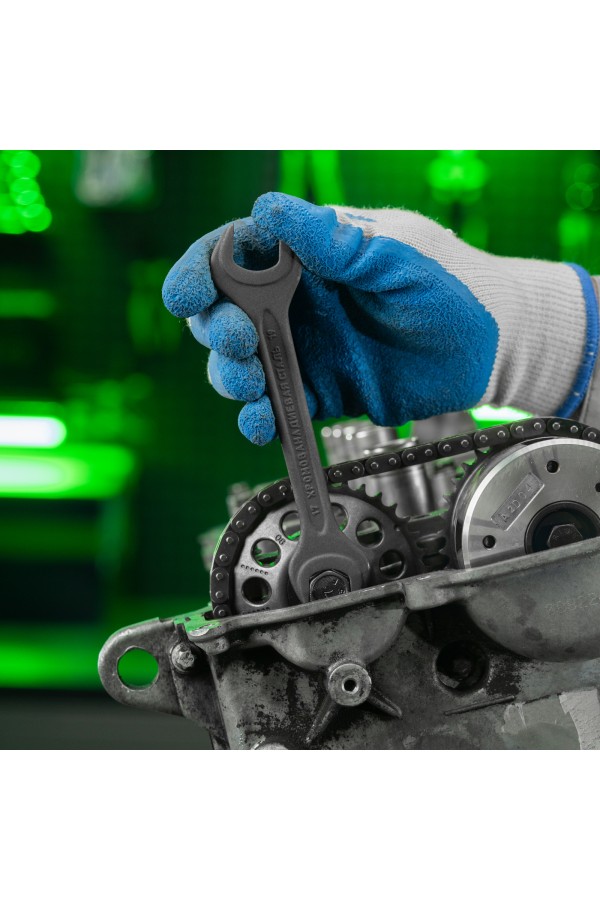 Набор ключей рожковых, 6 - 32 мм, 12 шт., CrV, фосфатированные Сибртех