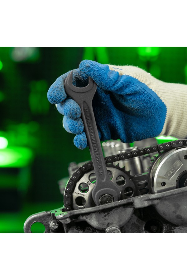 Набор ключей рожковых, 6 - 32 мм, 15 шт., CrV, фосфатированные Сибртех