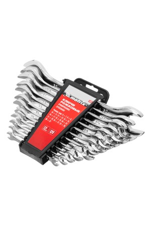 Набор ключей рожковых 12 шт, (6-32мм), CrV, Elliptical, зеркальное хромирование Matrix