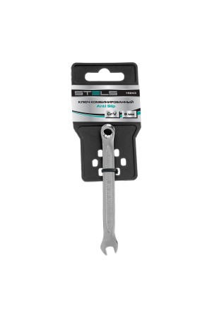 Ключ комбинированный, 6 мм, CrV, антислип Stels