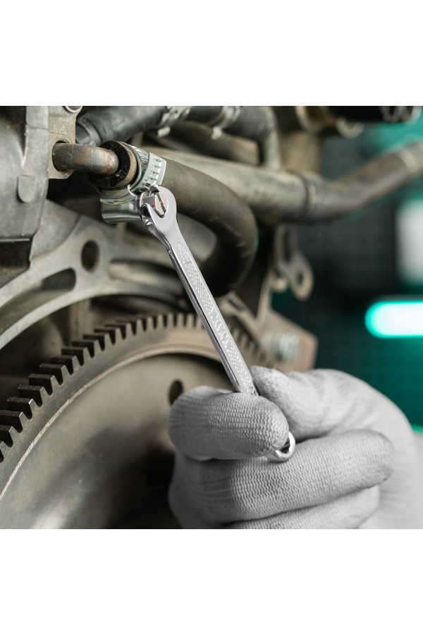 Ключ комбинированный, 7 мм, CrV, антислип Stels