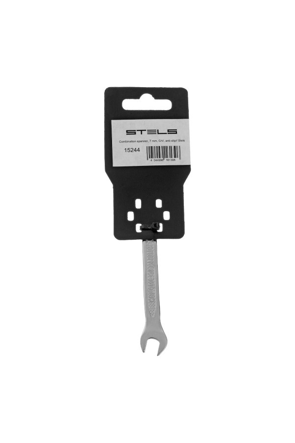 Ключ комбинированный, 7 мм, CrV, антислип Stels