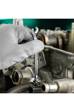 Ключ комбинированный, 7 мм, CrV, антислип Stels