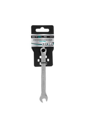 Ключ комбинированный, 8 мм, CrV, антислип Stels