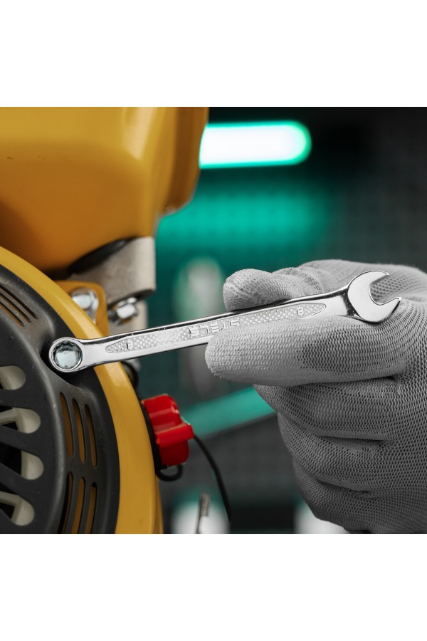 Ключ комбинированный, 8 мм, CrV, антислип Stels