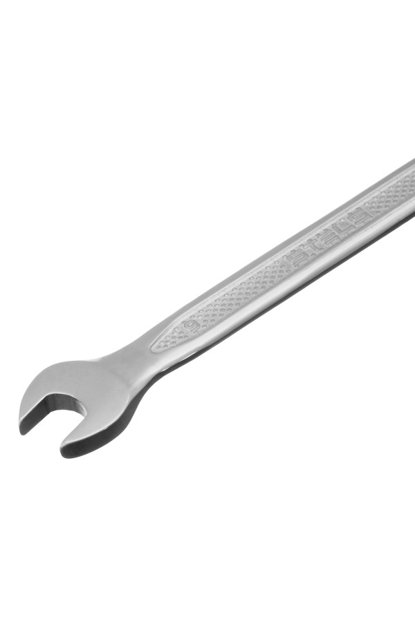 Ключ комбинированный, 9 мм, CrV, антислип Stels