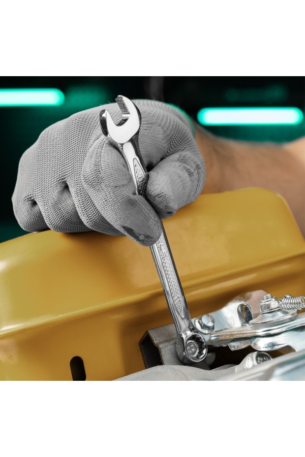 Ключ комбинированный, 11 мм, CrV, антислип Stels