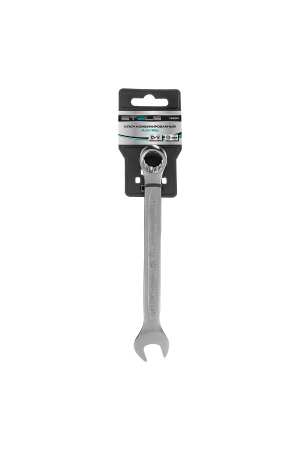 Ключ комбинированный, 13 мм, CrV, антислип Stels