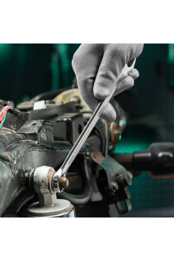 Ключ комбинированный, 16 мм, CrV, антислип Stels