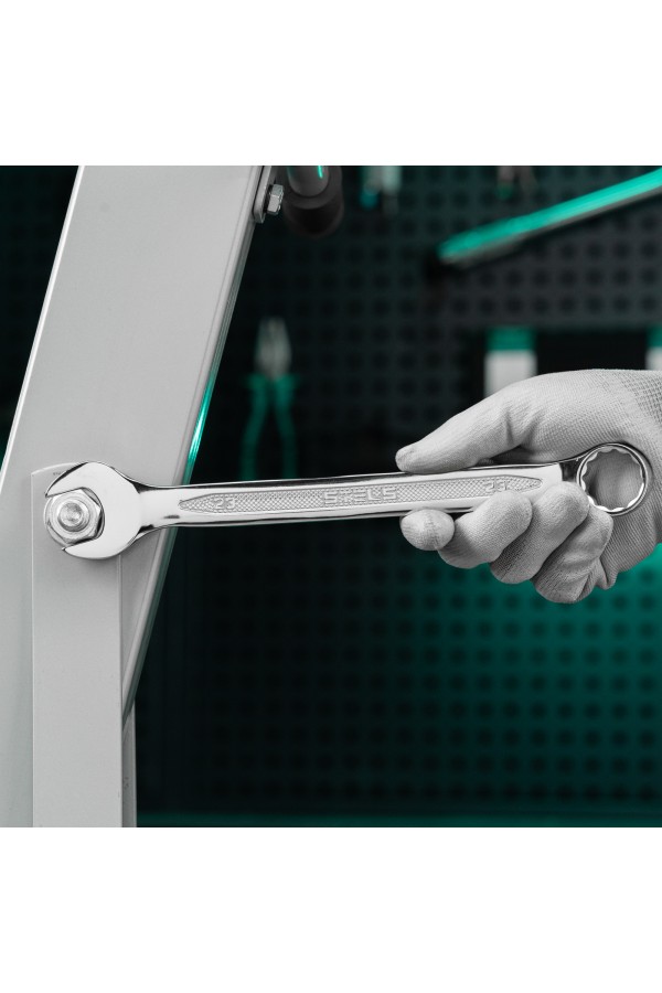 Ключ комбинированный, 23 мм, CrV, антислип Stels