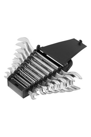 Набор ключей рожковых, 6-22 мм, 8 шт, CrV, хромированные Matrix