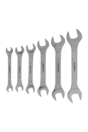 Набор ключей рожковых, 6 х 32 мм, 12 шт., CrV, хромированные Matrix