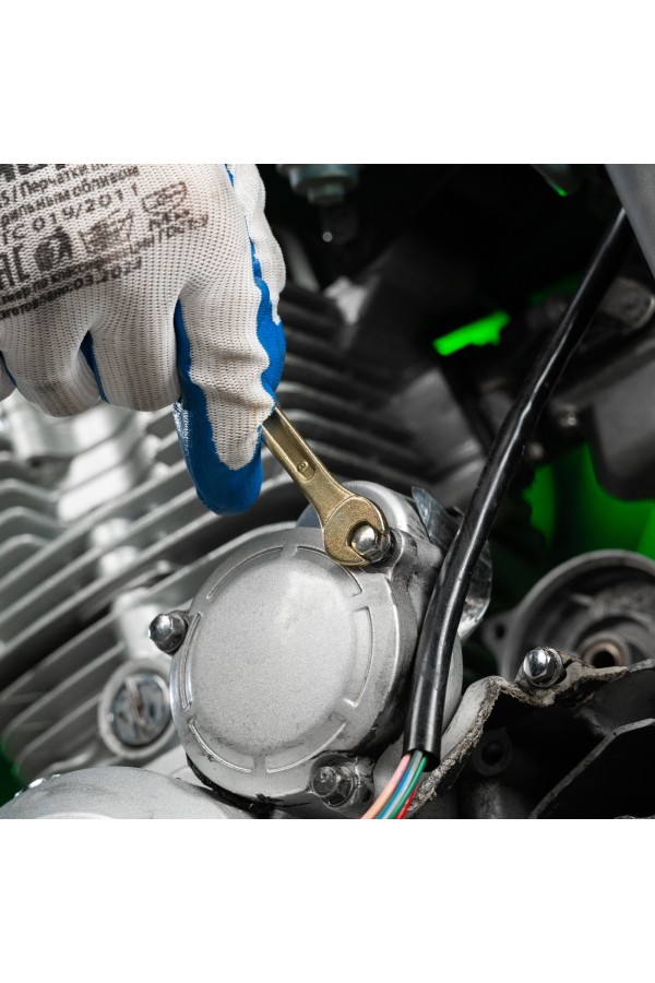 Набор ключей рожковых 6-17 мм, 6 шт, желтый цинк Сибртех