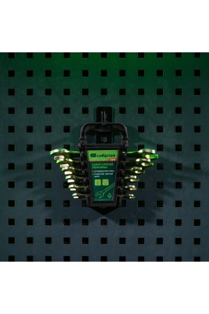 Набор ключей рожковых 6-17 мм, 6 шт, желтый цинк Сибртех