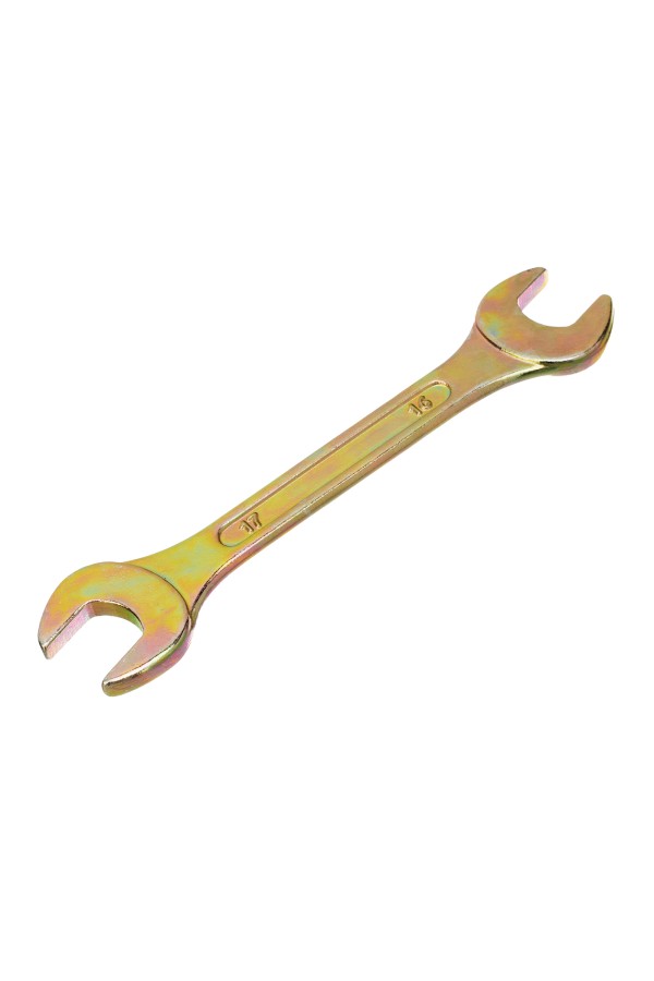 Набор ключей рожковых 6-17 мм, 6 шт, желтый цинк Сибртех