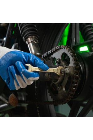 Набор ключей рожковых 6-17 мм, 6 шт, желтый цинк Сибртех