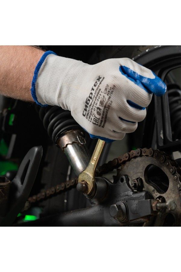 Набор ключей рожковых 6-17 мм, 6 шт, желтый цинк Сибртех