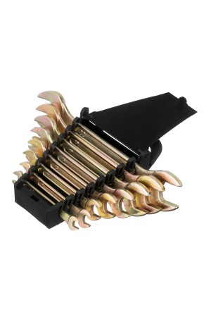 Набор ключей рожковых 6-22 мм, 8 шт, желтый цинк Сибртех