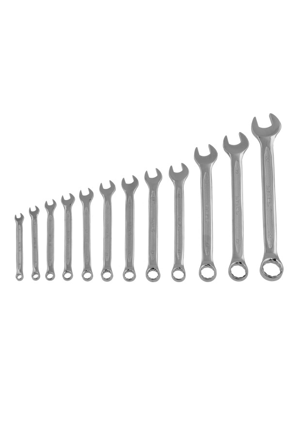 Набор ключей комбинированных 12 шт, 6-22 мм, антислип Stels