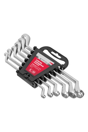 Набор ключей накидных, 6-17 мм, CR-V, 6 шт, полированный хром Matrix