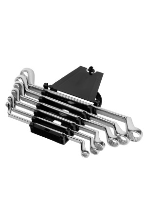 Набор ключей накидных 6 шт, 6-17 мм, CrV, Elliptical, зеркальное хромирование Matrix