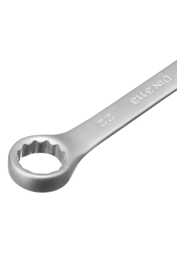 Набор ключей комбинированных, 6-22 мм, 12 шт, CrV, матовый хром Matrix