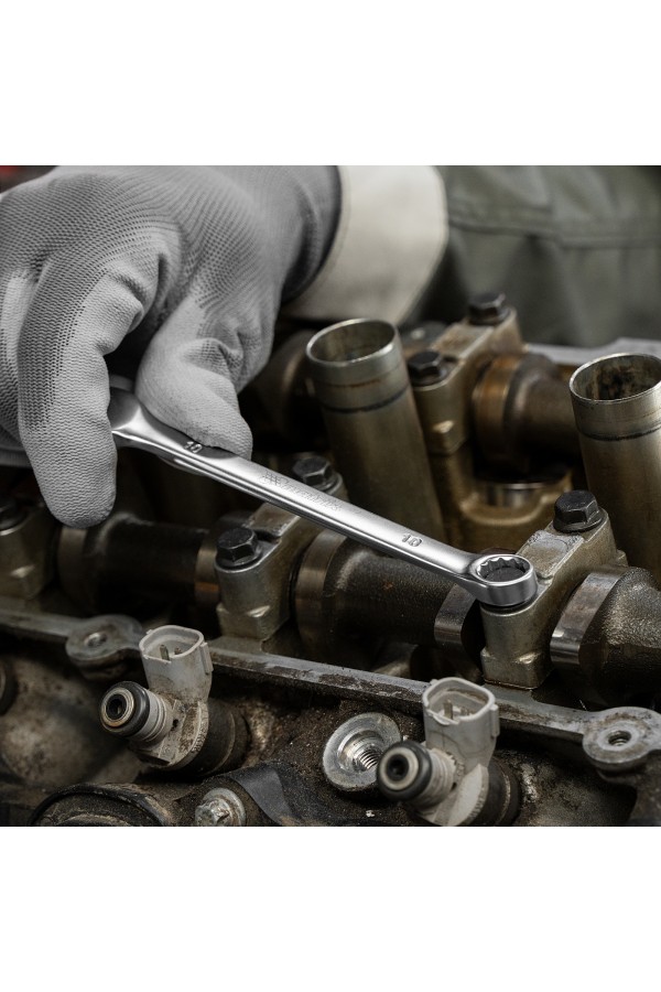 Набор ключей комбинированных, 6-32 мм, 25 шт, CrV, матовый хром Matrix