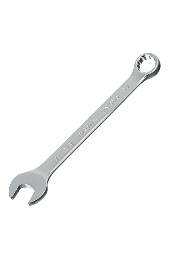 Набор ключей комбинированных, 6-17 мм, 6 шт, CrV, полированный хром Matrix