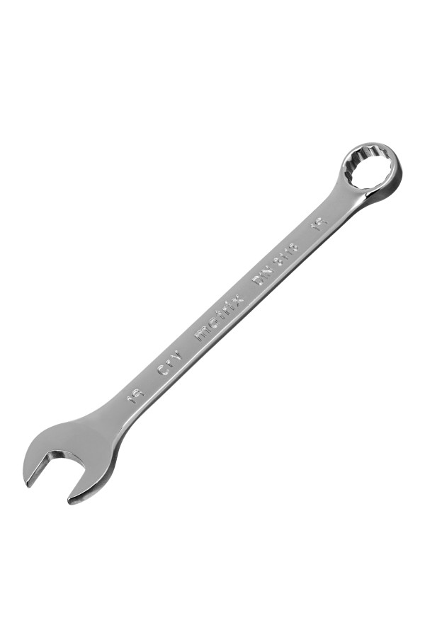 Набор ключей комбинированных, 8-19 мм, 8 шт, CrV, полированный хром Matrix