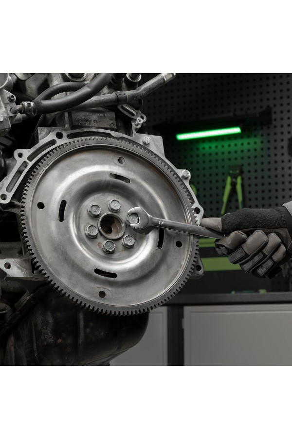 Набор ключей комбинированных 6-22 мм, 12 шт, CrV, матовый хром Stels