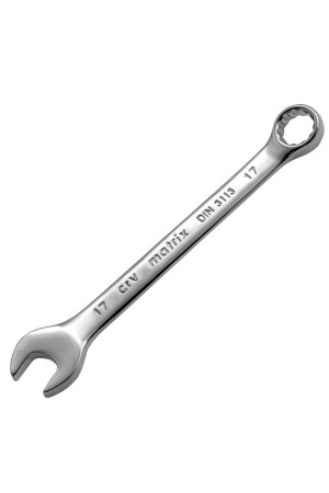 Набор ключей комбинированных, 6-19 мм, 8 шт, CrV, полированный хром Matrix