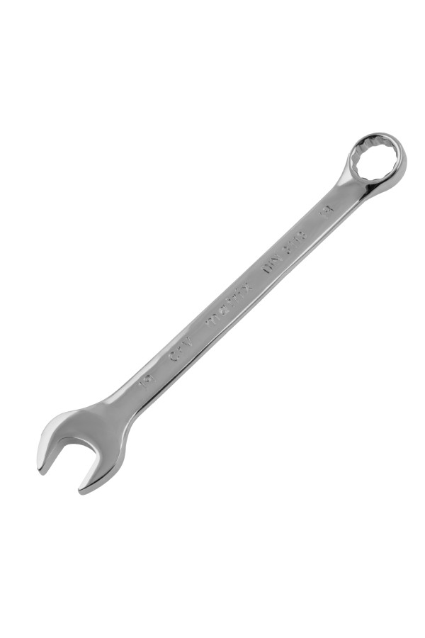 Набор ключей комбинированных, 6-22 мм, 12 шт, CrV, полированный хром Matrix