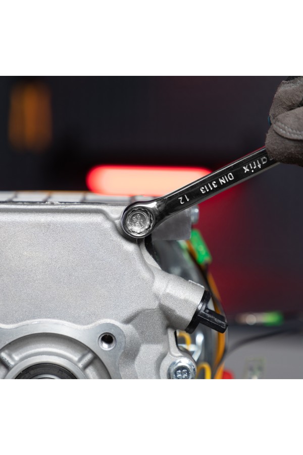 Набор ключей комбинированных, 6-22 мм, 12 шт, CrV, полированный хром Matrix