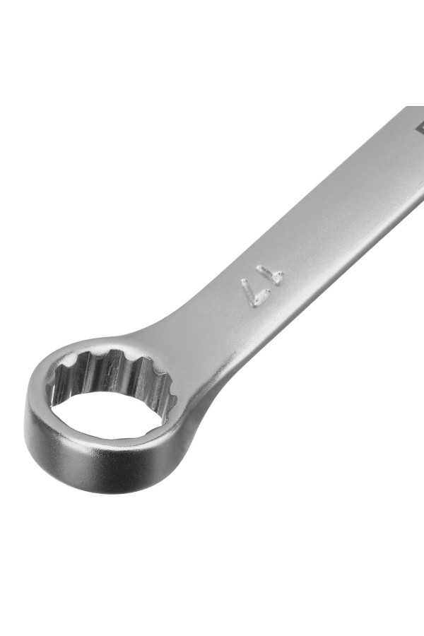 Набор ключей комбинированных, 8-17 мм, 6 шт, CrV, матовый хром Stels