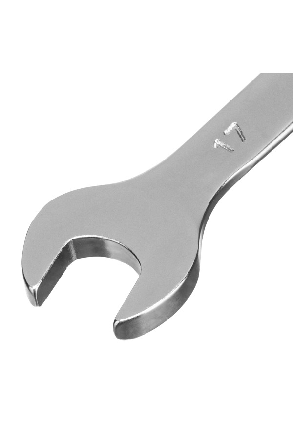 Набор ключей комбинированных 6-17 мм, 6 шт., CrV, матовый хром Stels