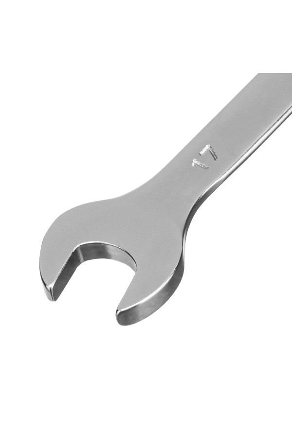 Набор ключей комбинированных 6-19 мм, 8 шт., CrV, матовый хром Stels