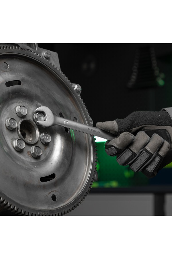 Набор ключей комбинированных 6-19 мм, 8 шт., CrV, матовый хром Stels