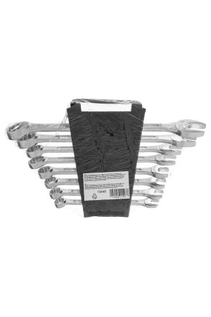 Набор ключей комбинированных, 8-19 мм, CrV, 8 шт Сибртех