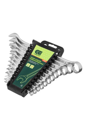 Набор ключей комбинированных, 6-22 мм, CrV, 12 шт Сибртех