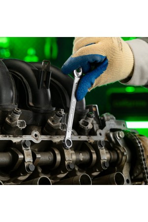 Набор ключей комбинированных, 6-22 мм, CrV, 12 шт Сибртех