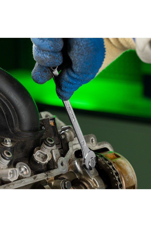 Набор ключей комбинированных, 6-22 мм, CrV, 12 шт Сибртех