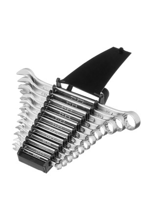 Набор ключей комбинированных, 6-22 мм, CrV, 12 шт Сибртех