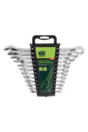 Набор ключей комбинированных, 6-22 мм, CrV, 12 шт Сибртех