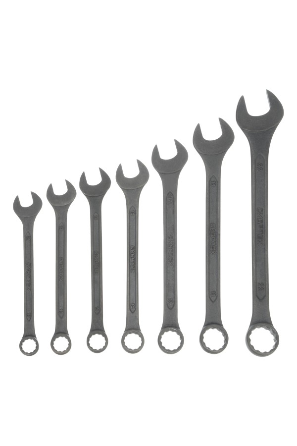 Набор ключей комбинированных, 6 - 22 мм, 10 шт., CrV, фосфатированные Сибртех